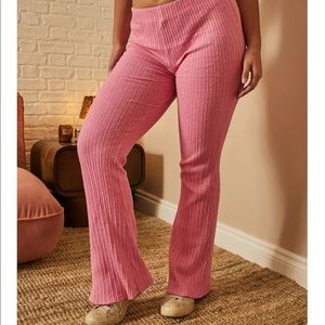 URBAN ROSIE RIBBED FLARE TROUSERS
